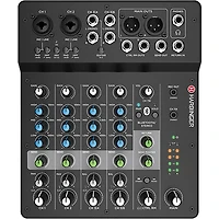 Harbinger LV8 8-Channel Analog Mixer With Gator Mixer Bag and Cables