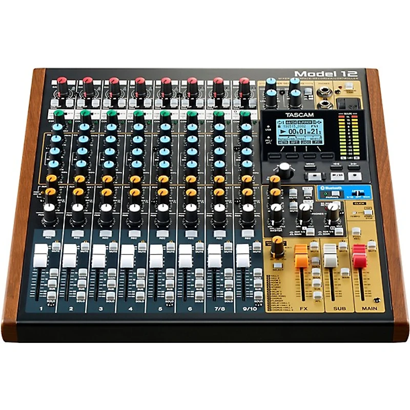 TASCAM Model 12 12-Channel All-in-One Mixer With Gator Mixer Bag and Cables