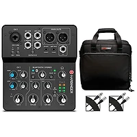 Harbinger LV7 7-Channel Analog Mixer With Gator Mixer Bag and Cables