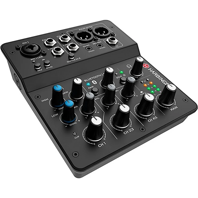 Harbinger LV7 7-Channel Analog Mixer With Gator Mixer Bag and Cables