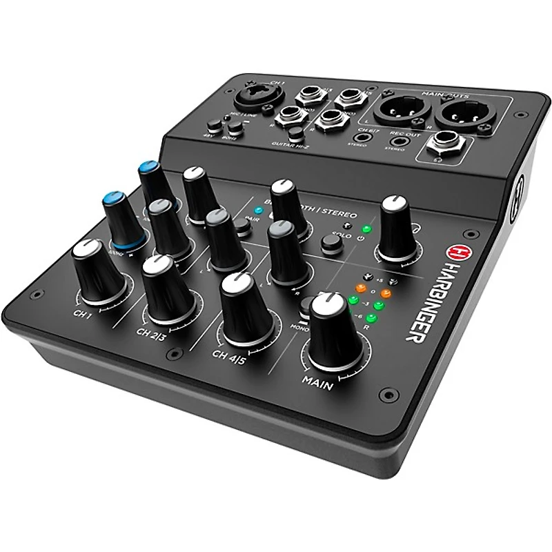 Harbinger LV7 7-Channel Analog Mixer With Gator Mixer Bag and Cables