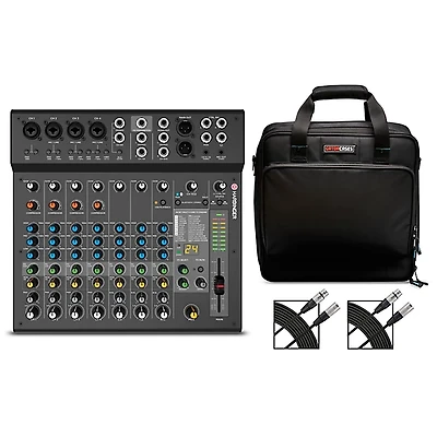 Harbinger LX12 12-Channel Analog Mixer With Gator Mixer Bag & Cables