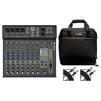 Harbinger LX12 12-Channel Analog Mixer With Gator Mixer Bag & Cables