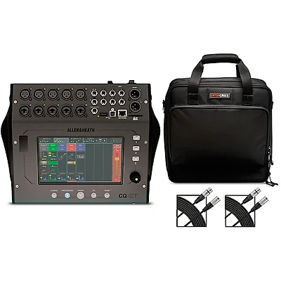 Allen & Heath CQ-12T Digital Mixer With Gator Mixer Bag and Cables
