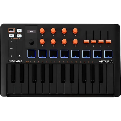 Arturia MiniLab 3 MIDI Controller - Orange