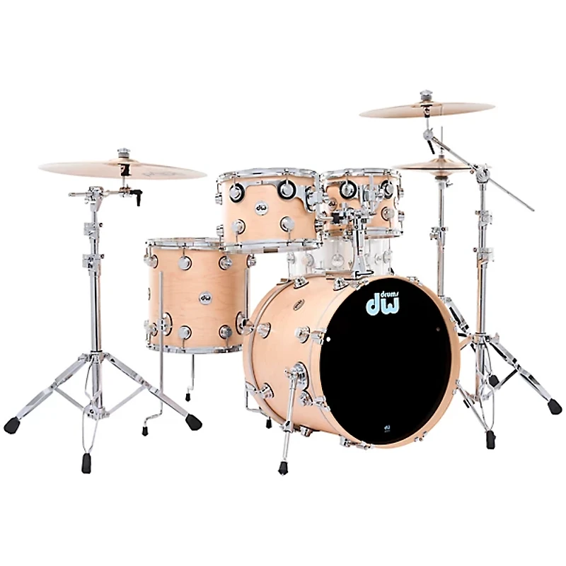 DW SSC Collectors Series 4-Piece Satin Oil Shell Pack With 20" Bass Drum