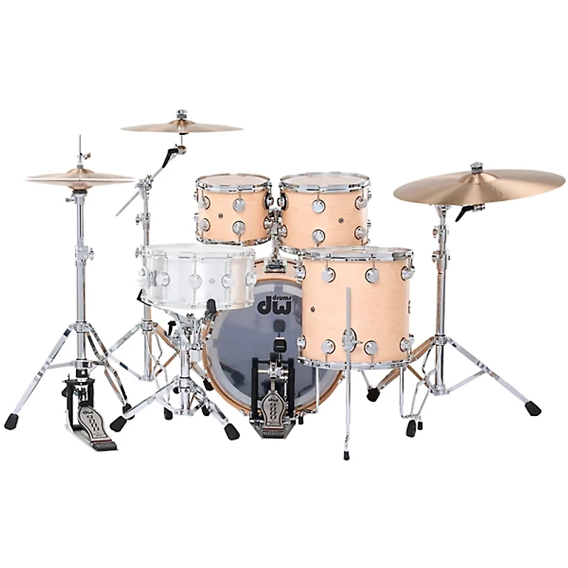 DW SSC Collectors Series 4-Piece Satin Oil Shell Pack With 20" Bass Drum