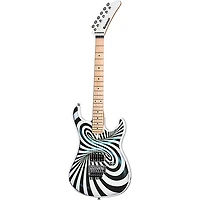 Kramer The 84 "The Illusionist" Electric Guitar 3D Black White Swirl