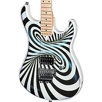 Kramer The 84 "The Illusionist" Electric Guitar 3D Black White Swirl