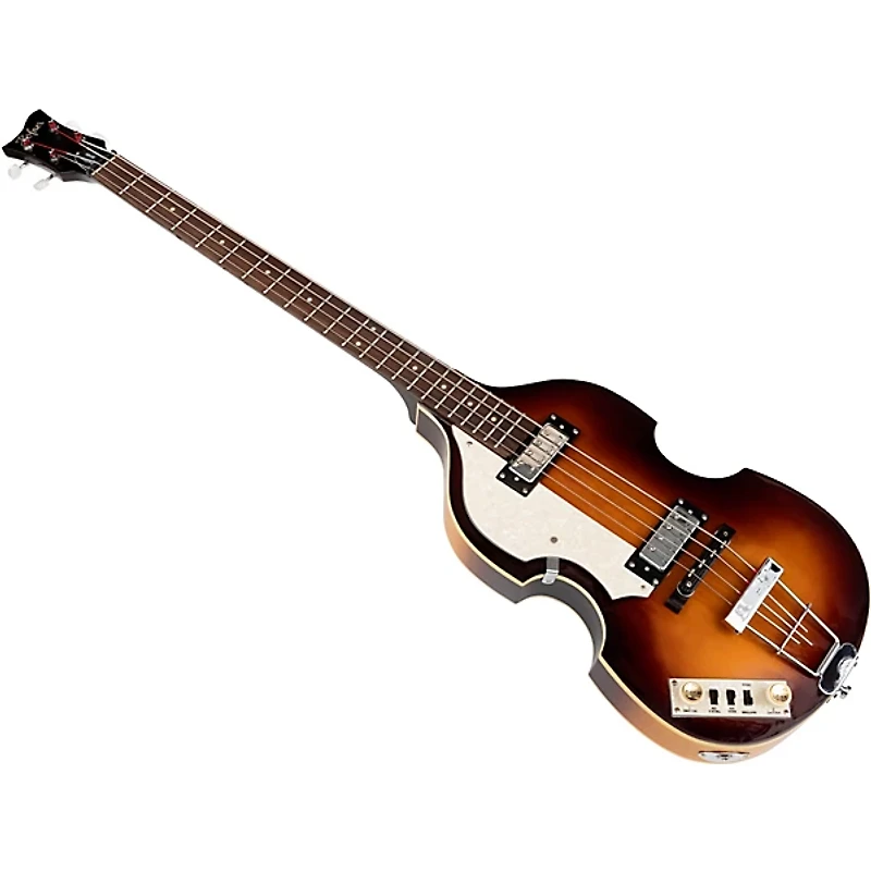 Hofner Ignition Series Left-Handed Short-Scale Violin Bass Guitar Sunburst
