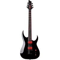 Schecter Guitar Research Sunset-6 Red Dawn Electric Guitar Gloss Black