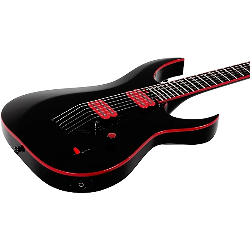 Schecter Guitar Research Sunset-6 Red Dawn Electric Guitar Gloss Black