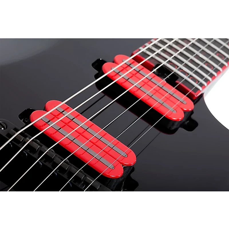 Schecter Guitar Research Sunset-6 Red Dawn Electric Guitar Gloss Black