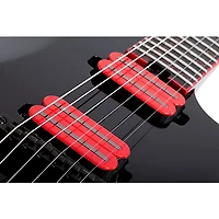 Schecter Guitar Research Sunset-6 Red Dawn Electric Guitar Gloss Black