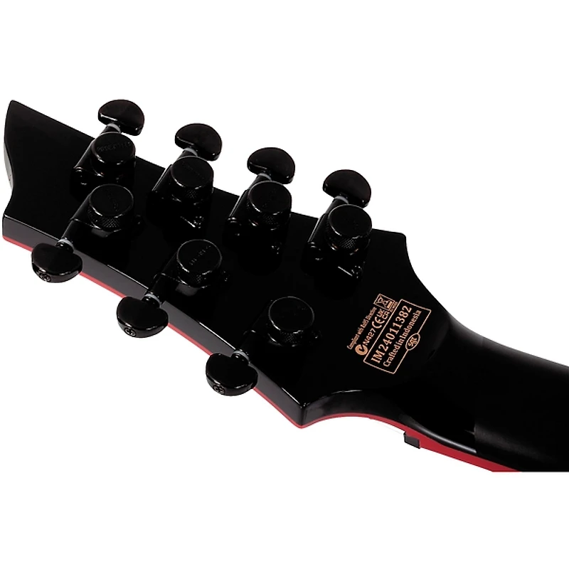 Schecter Guitar Research Sunset-7 ET Red Dawn Electric Guitar Gloss Black