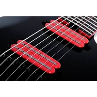 Schecter Guitar Research Sunset-7 Red Dawn Electric Guitar Gloss Black