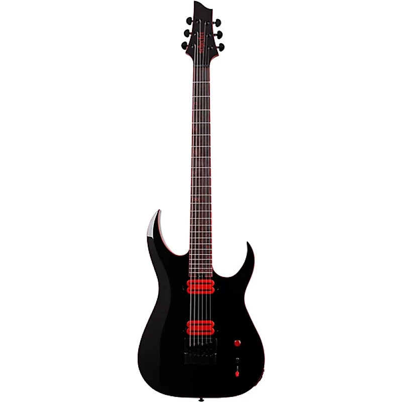 Schecter Guitar Research Sunset-6 ET EX Red Dawn Electric Guitar Gloss Black