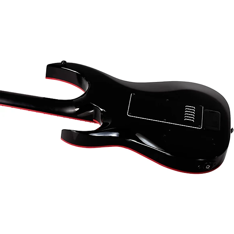 Schecter Guitar Research Sunset-6 ET EX Red Dawn Electric Guitar Gloss Black