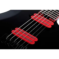 Schecter Guitar Research Sunset-6 ET EX Red Dawn Electric Guitar Gloss Black