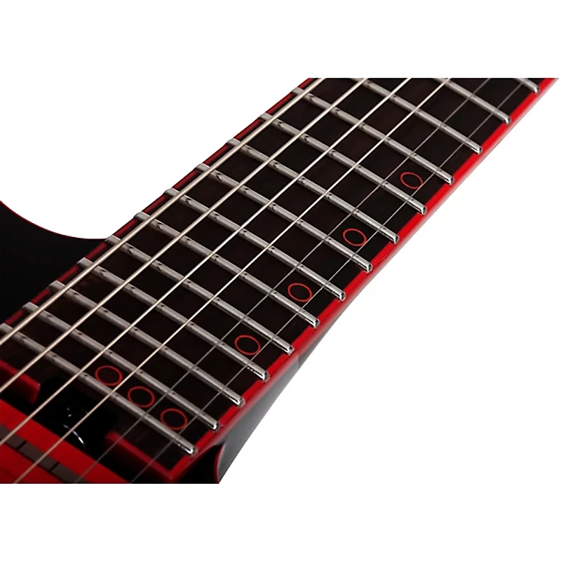 Schecter Guitar Research Sunset-6 ET EX Red Dawn Electric Guitar Gloss Black