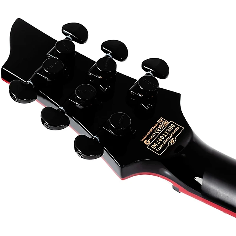 Schecter Guitar Research Sunset-6 ET EX Red Dawn Electric Guitar Gloss Black