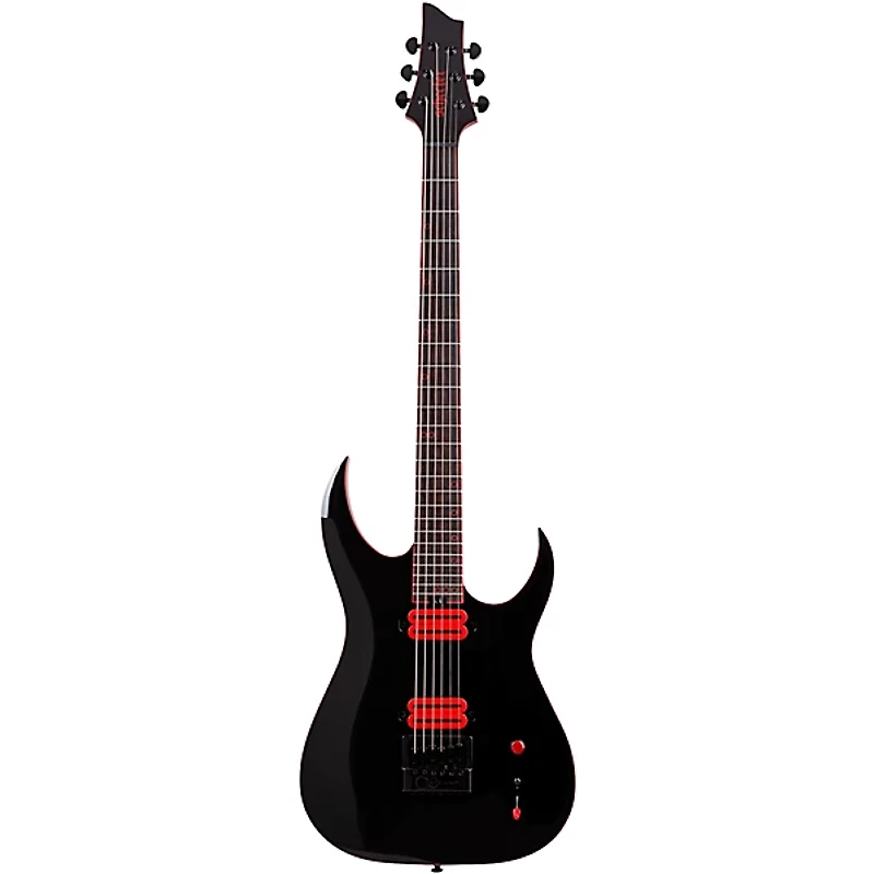 Schecter Guitar Research Sunset-6 ET Red Dawn Electric Guitar Gloss Black