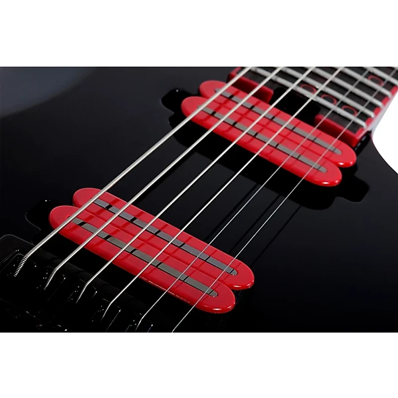 Schecter Guitar Research Sunset-6 ET Red Dawn Electric Guitar Gloss Black