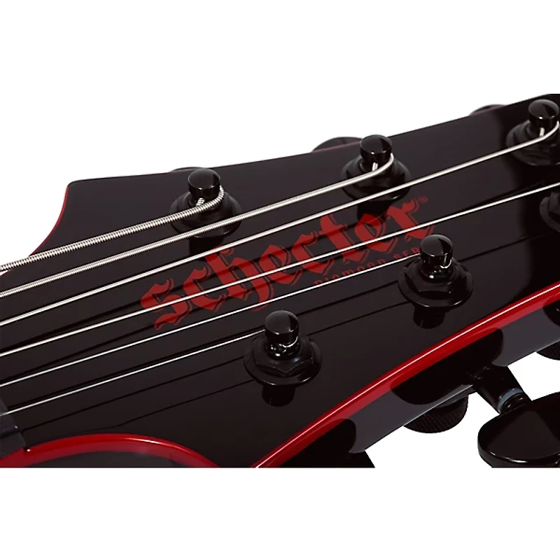 Schecter Guitar Research Sunset-6 ET Red Dawn Electric Guitar Gloss Black
