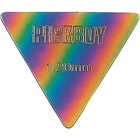Pick Boy Triangle Rainbow Cellulose Bass Picks 1.20 mm 10 Pack