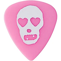 Pick Boy Angel Rocks Pink Heart Skull Polyacetal Guitar Picks 1.00 mm 10 Pack