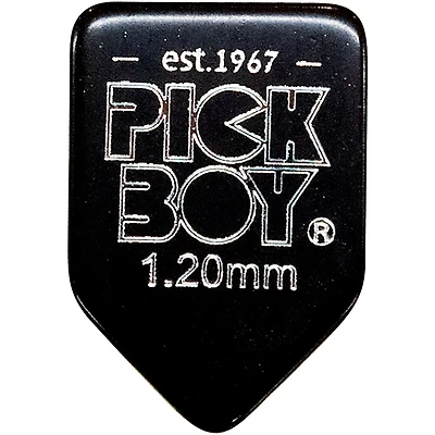 Pick Boy Homebase shape Black Cellulose Guitar Picks 1.20 mm 10 Pack
