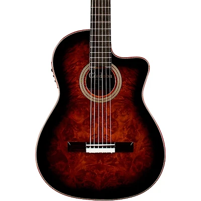 Cordoba Fusion 12 Exotic Top Nylon-String Classical Acoustic-Electric Guitar Brown Sugar Burst