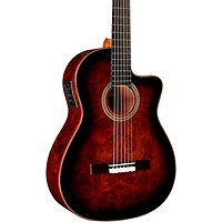Cordoba Fusion 12 Exotic Top Nylon-String Classical Acoustic-Electric Guitar Brown Sugar Burst