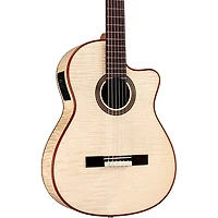 Cordoba Fusion 12 Exotic Top Nylon-String Classical Acoustic-Electric Guitar White Sands