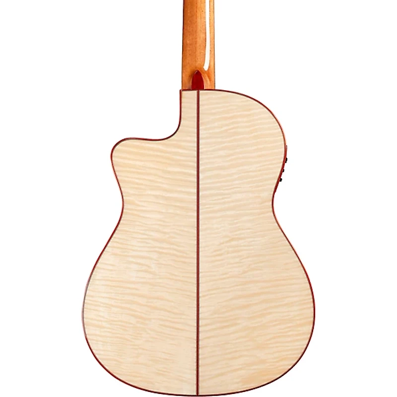 Cordoba Fusion 12 Exotic Top Nylon-String Classical Acoustic-Electric Guitar White Sands