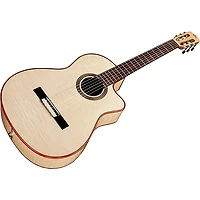 Cordoba Fusion 12 Exotic Top Nylon-String Classical Acoustic-Electric Guitar White Sands