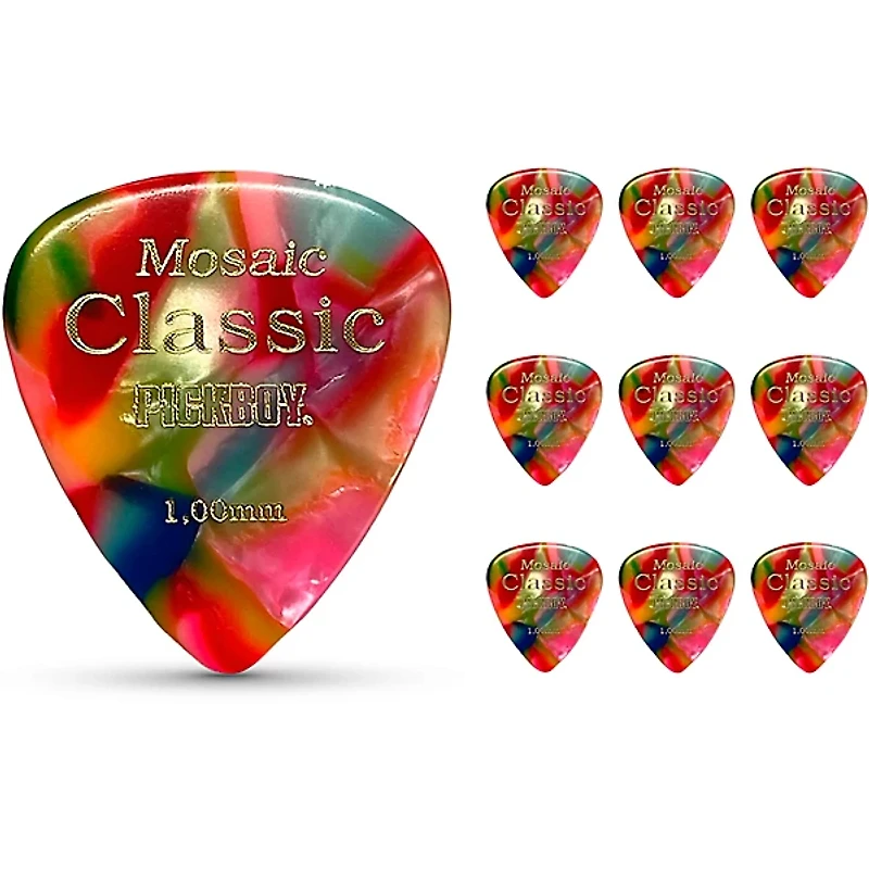 Pick Boy Classic Pickboy Mosaic Medium Raindrop Guitar Picks