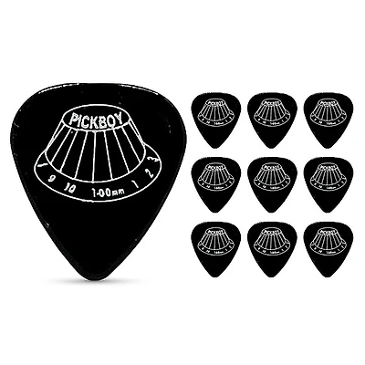 Pick Boy Guitar Knob Black Celltex Guitar Picks