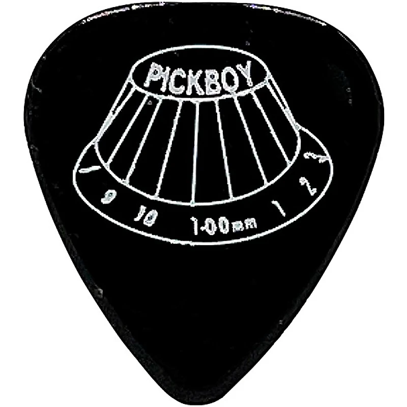 Pick Boy Guitar Knob Black Celltex Guitar Picks