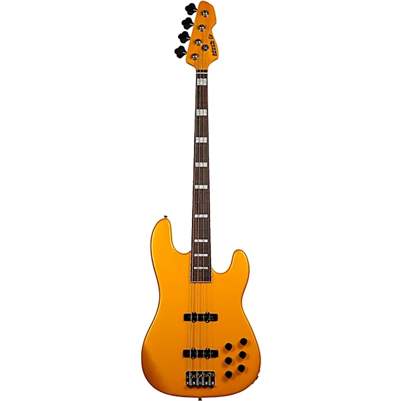 Markbass MB GV4 Gloxy CR RW Electric Bass Guitar Metallic Yellow