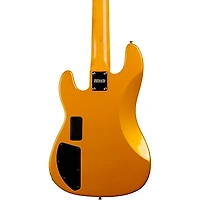 Markbass MB GV5 Gloxy CR RW 5-String Electric Bass Guitar Metallic Yellow