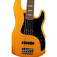 Markbass MB GV5 Gloxy CR RW Passive 5-String Electric Bass Guitar Metallic Yellow