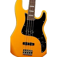 Markbass MB GV4 Gloxy CR RW Passive Electric Bass Guitar Metallic Yellow
