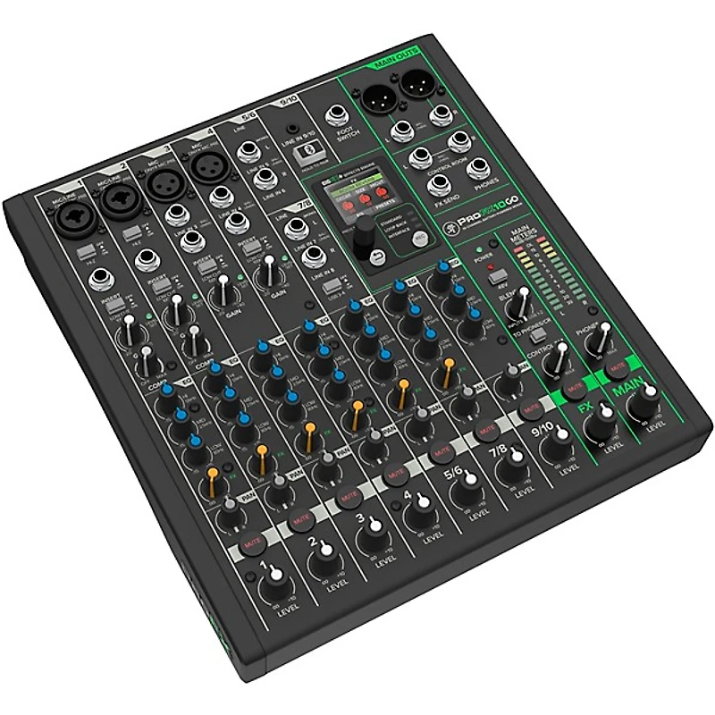 Mackie ProFX10 GO 10-Channel Battery-Powered Analog Mixer