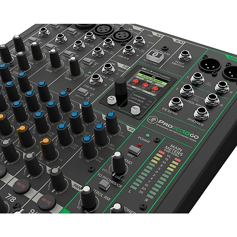 Mackie ProFX10 GO 10-Channel Battery-Powered Analog Mixer