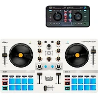 Hercules DJ DJControl Mix Ultra Portable DJ Controller for djay - White