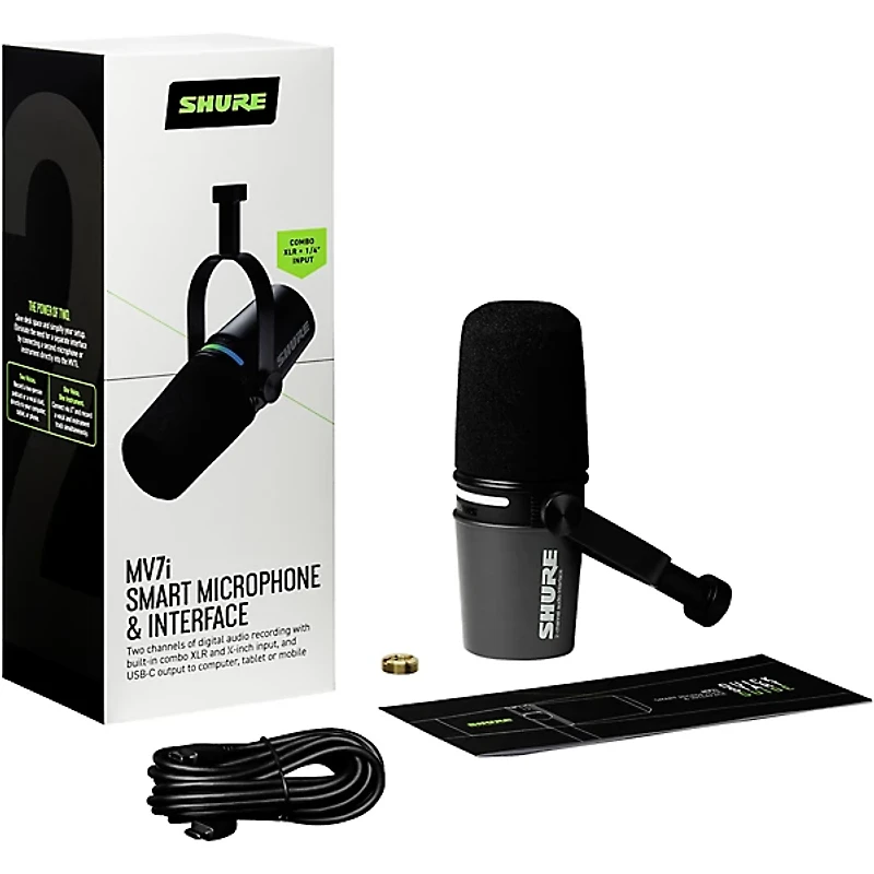 Shure MV7i Smart Microphone and Audio Interface