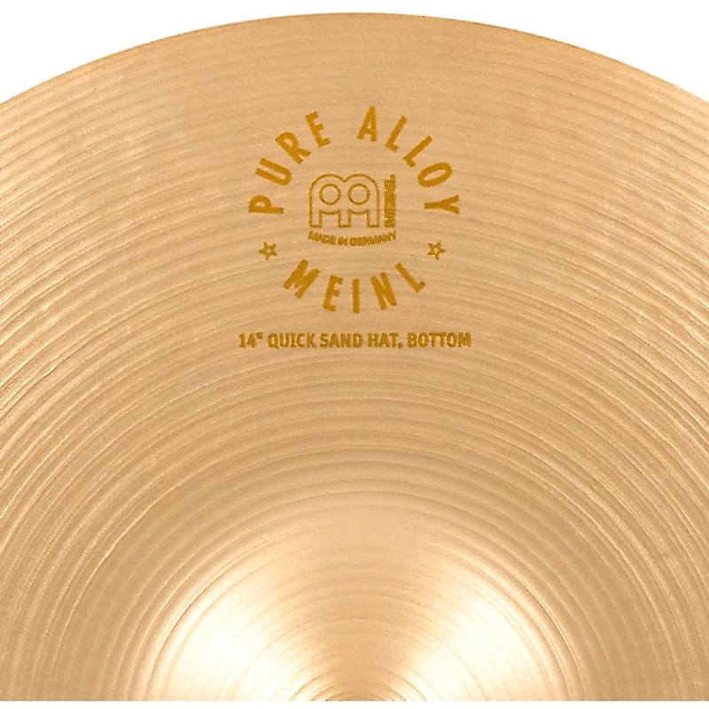 MEINL Pure Alloy Benny Greb Signature Quick Sand Hi-Hat Cymbal Pair 14 in.