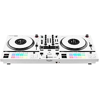 Hercules DJ DJControl Inpulse T7 2-Channel Motorized DJ Controller in Limited-Edition White with Bag