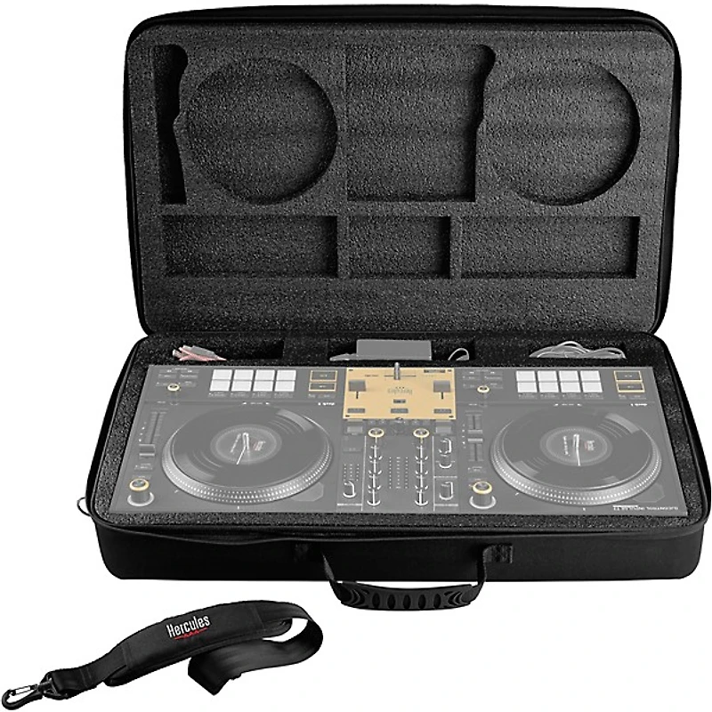 Hercules DJ DJControl Inpulse T7 2-Channel Motorized DJ Controller in Limited-Edition White with Bag